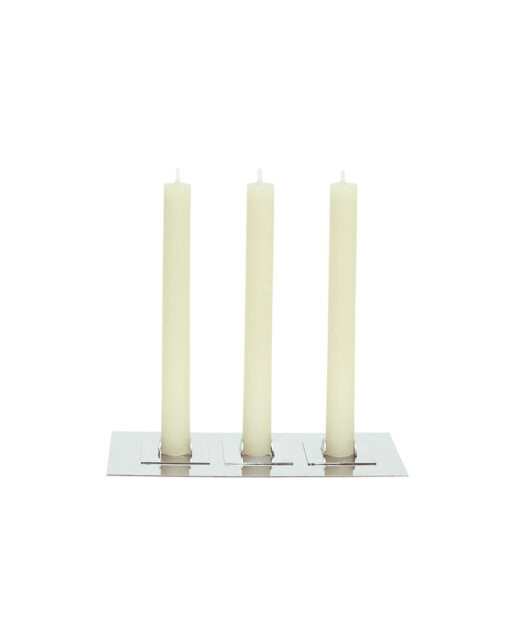 Designer metal candle holders